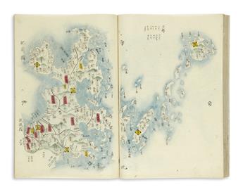 (JAPAN.) Ino Tadataka (after). Nihon Koku Gunzu. [Manuscript atlas].